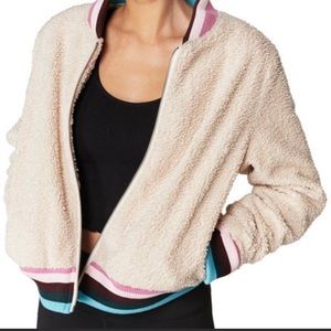 Spiritual Gangster Furry Sherpa Bomber Jacket Med